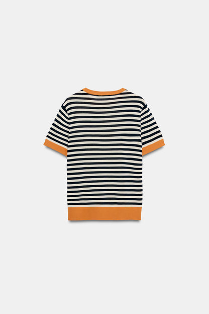 Bivorry™ - Striped Knit Top