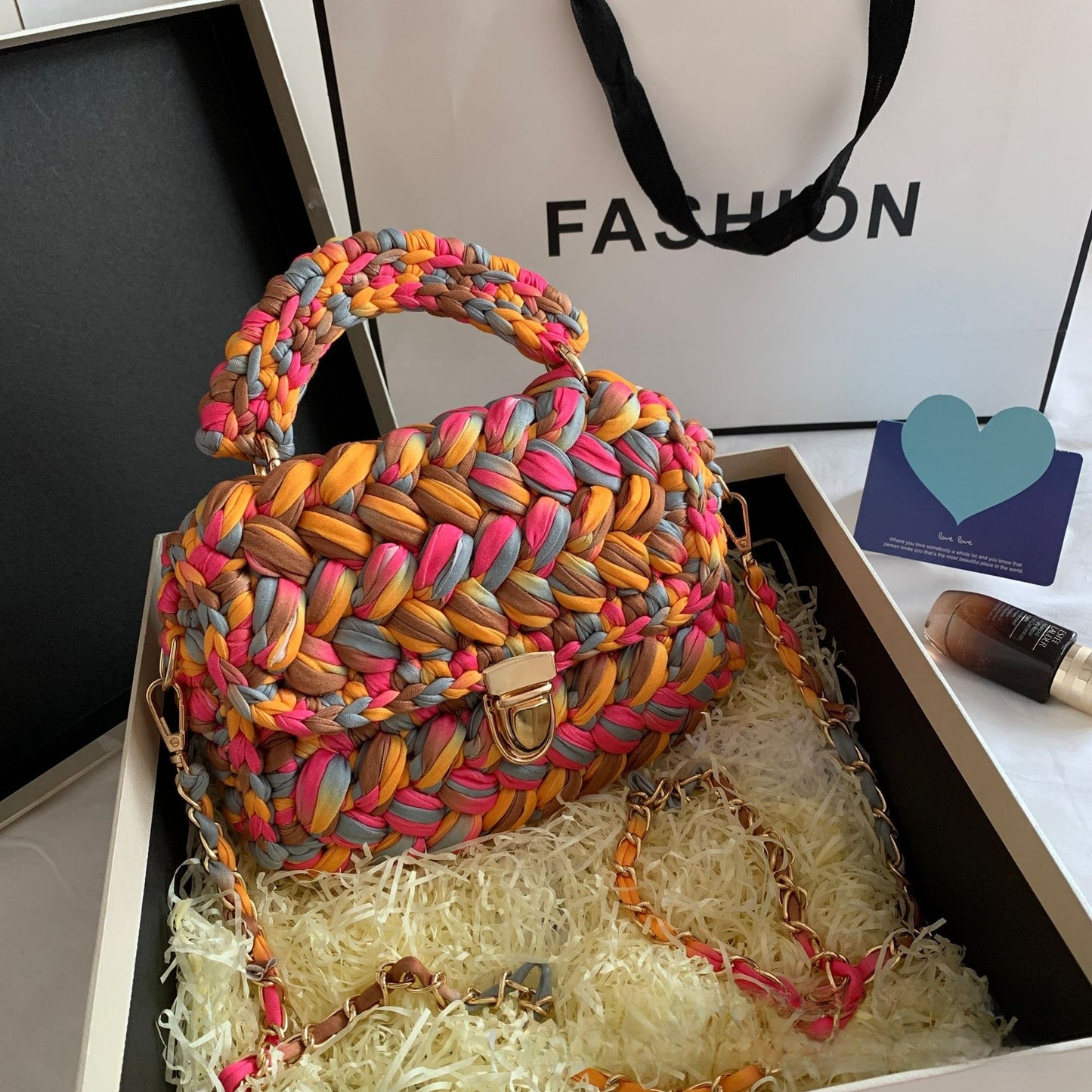 Vintage Hand-Woven Bag