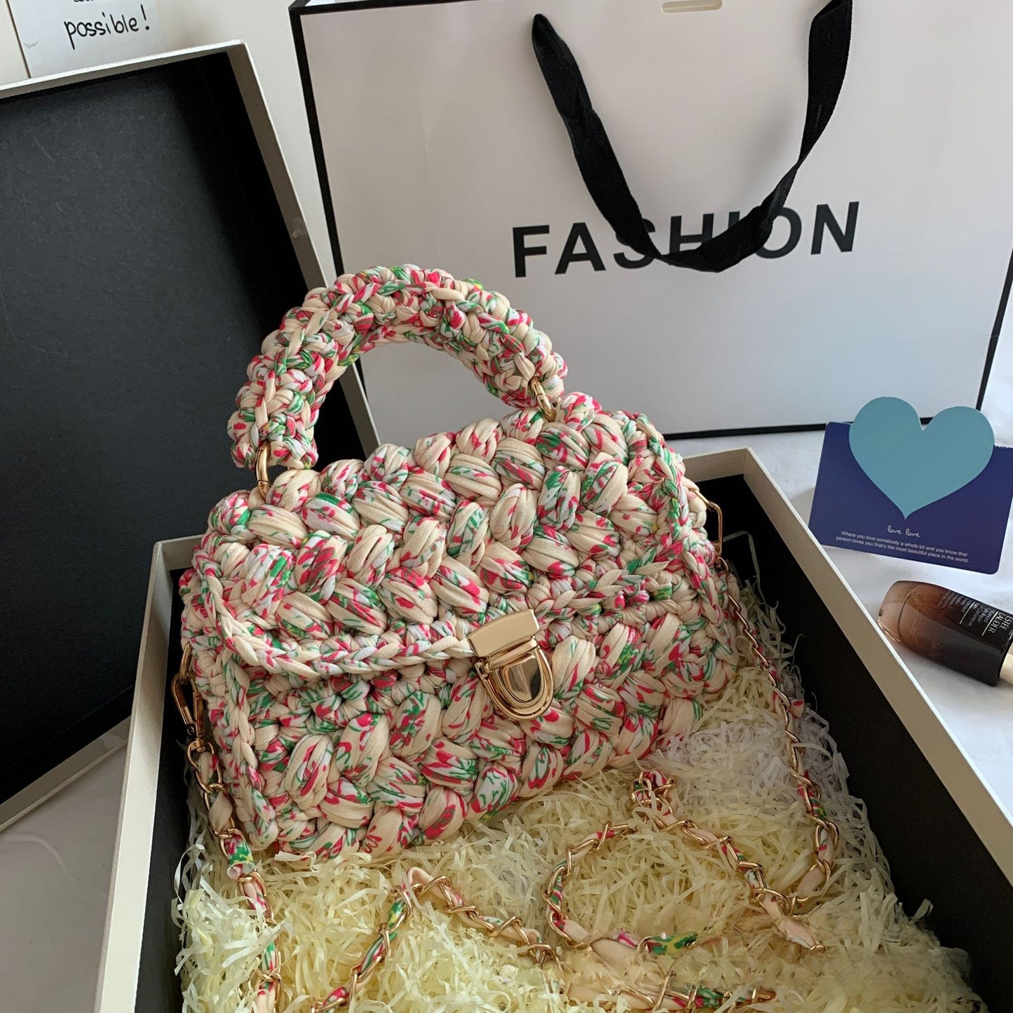 Vintage Hand-Woven Bag
